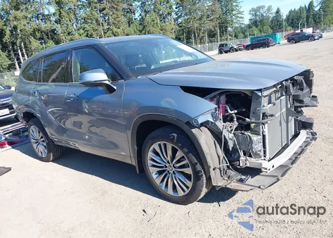 2023 Toyota Highlander Hybrid Platinum из США, поврежденный, VIN 5TDEBRCH1PS107605